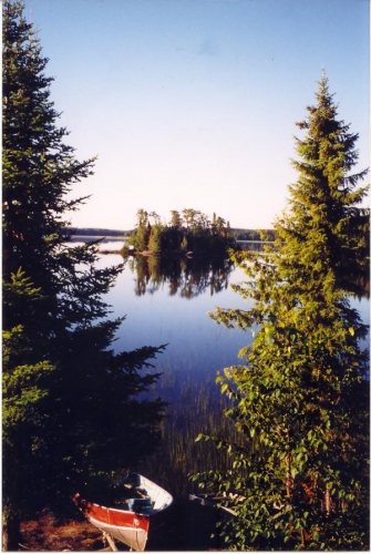 The boat is just waiting on one of the many lakes in the Patricia area. Put yourself in it for some fantastic fishing!