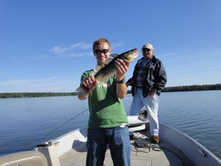 Sunshine, blue skies, open water and great fishing. What more could one ask for on a vacation.