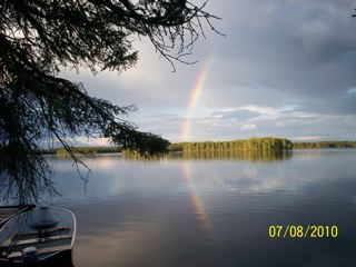 A spectacular view from the outpost cabin. The solitude and peacefulness are definite relaxants.