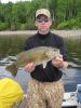 Check out the great catch!  Bass is just one of the species of fish you can catch at Lost Island Lodge.
