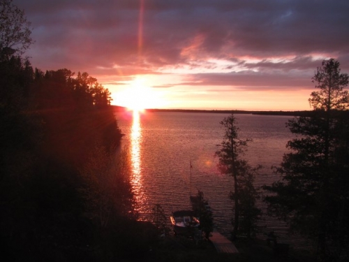 A perfect ending to a great day on Cedar Bay in Sioux Lookout.
The sky is predicting another one tomorrow!