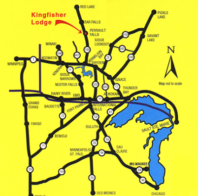Kingfisher Resort Fishing Map