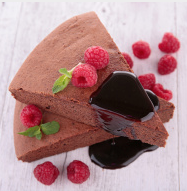 Deep Chocolate-Raspberry Cake