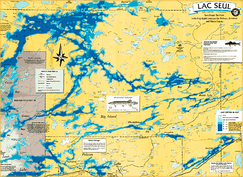 Lake of Bays Fishing Map