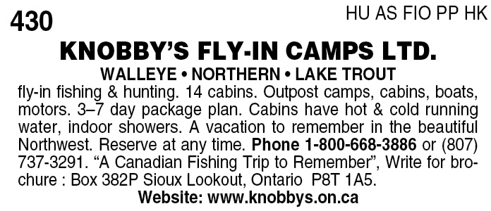 Knobby's Fly In Camps Ltd.